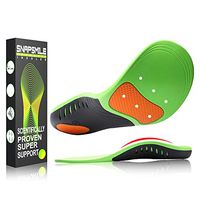 Snapsmile Plantar Fasciitis Insoles for Men and Women Shoe Inserts Reinforced High Arch Support Orthotic Inserts Professional Grade Gel Flat Feet Insoles Pain Relieve - XS