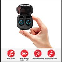 Upgraded Mini True Wireless Earbuds, TWS Bluetooth Earbuds Stereo Wireless Headphones Bluetooth 5.0 in-Ear Headset, Mini Earphones Charging Case IPX5 Waterproof 30H Playtime Sports Earpiece