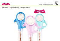 BEBESIA Dolphin Shower Head Filter for Baby Toddler Kids Children Gentle Pressure for Babies and Children Shower Filter for Hard Water to Remove Chlorine and Harmful Substances (Mint)
