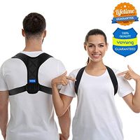Posture Corrector for Women Men - USA Designed Upper Back Brace Posture corrector - Posture Brace Posture Support Clavicle Brace for Providing Pain Relief from Neck, Back & Shoulder (Black)