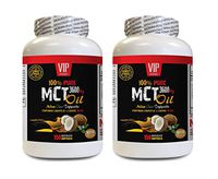 Metabolism Booster Supplement for Weight Loss - MCT Oil 3600 Mg - Keto Formula - 100% Pure - mct Oil for The Brain - 2 Bottles 300 Softgels