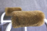 Sheepskin Walker Hand Grip Covers Pads Genuine Australian Merino (Grey)