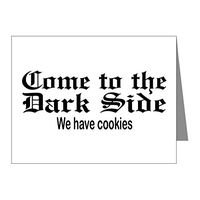 Note Cards (10 Pack) Come to the Dark Side We Have Cookies