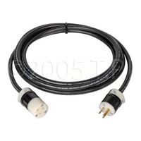 TecNec Heavy Duty 12-3 15 Amp Stinger AC Cord 50 Foot