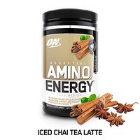 OPTIMUM NUTRITION ESSENTIAL AMINO ENERGY, Iced Chai Tea Latte, Keto Friendly BCAAs, Preworkout and Essential Amino Acids with Green Tea and Green Coffee Extract, 30 Servings