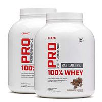 GNC Pro Peformance 100% Whey Protein Powder - Chocolate Supreme, Twin Pack, 64 Servings per Bottle, Supports Lean Muscle Recovery
