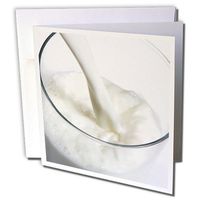 3dRose Milk glass, nutrition - LI11 PRI0002 - Prisma - Greeting Cards, 6 x 6 inches, set of 12 (gc_83268_2)