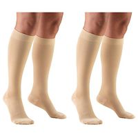 Truform Compression 30-40 mmHg Knee High Stockings Beige, Large - Short, 2 Count