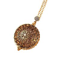 Sinfu Necklace For 1PC Women Personalized Fashion Magnifier Magnify Glass Reeding Chain Necklace Pendant Jewelry Accessories Collectors Gift (G)