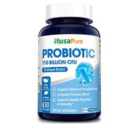 Probiotics 110 Billion CFU Per Veggie Caps 13 Strains - 30 Capsules (Non-GMO & Gluten Free) Supports Healthy Digestion and Gut Bacteria Balance