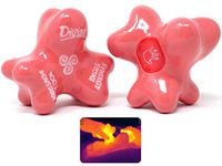 Divine (Coral)(Set of 2) Synergy Stones - Pro Hot Stone Massage Tools - Blend Heat, Relaxing and Therapeutic Massage for Deep Muscle Tension Relief - Free YouTube Training Videos
