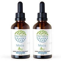 Maca A120 (2pcs) Alcohol Herbal Extract Tincture, Super-Concentrated Organic Maca (Lepidium Meyenii) Dried Root (2x4 fl oz)