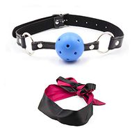 LMD JUDRR Leather Mouth plug diamond pattern hollowed-out ball stage property