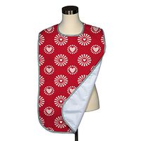 Valentine's Day Collection Adult Bib - Covered with Care Assorted Prints Available! (Hearts in Bloom Red)