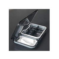 KichTO Pill Crusher Cutter Splitter with Retracting Blade Guard V-Shaped for Tablets in Half Pill Boxes for Personal Use