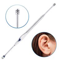 High Quality Professional 410 Stainless Steel Ear Curette Skid Resistant Pick Earpick Wax Earwax Remover Removal Tool for Ears Care, Cleaning, Treatments and Hygiene