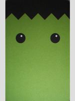 Green Monster Halloween Note Cards w/ Envelopes