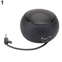Mini Speaker Portable Hamburger Amplifier for iPod iPad Laptop iPhone Tablet PC - Black