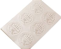 GraduationMall Excellence Certificate Seals Award Seals Stickers Silver, 6 Sheets