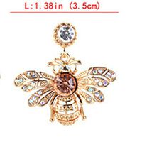 Bee Shape Alloy Fashion Gift Jewelry Stud Earrings Earrings Bridal Earrings Best Jewerly Stylish Womens Cheap Bright Novelty Pendant Pretty Bangle Brides