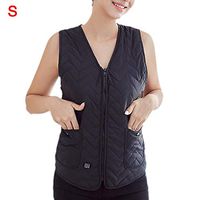 cherrysong Electric Heated Vest, Insulated Heated Vest, Washable Serrated Body Warmer Gilet, USB Rechargeable Thermal Waistcoat 3 Heat Settings for Outdoor Hiking Camping