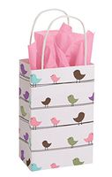 Small Little Birdies Paper Gift Bags - Case of 25