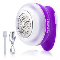 Sweater Fabric Shaver Rechargeable, 2020 New Electric Lint Pilling Remover for Clothes, Sweater Trimmer Defuzzer, Fast & Durable, Easy Remove Fuzz, Pills, Bobbles-Purple
