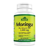 Moringa Oleifera Leaf Extract Supplement by ALFA Vitamins - 100% NATURAL Superfood - Natural Weight Loss Supplement - Energy and Metabolism Booster-Mood Enhancer-Memory and Focus Enhancer-100 Capsules