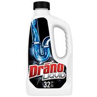 Drano Liquid Drain Clog Remover and Cleaner for Shower or Sink Drains, Unclogs and Removes Hair, Soap Scum, Blockages, 32 oz