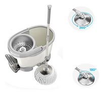 Rotate The Mop Bucket, with 3 Microfiber Heads,360 Magic Hand Pressure Rotary Mop and Pedal Bucket 2 In 1 for Floor Cleaning Rotation