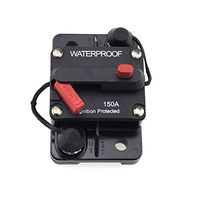T Tocas 150 Amp Circuit Breaker with Manual Reset, 12V- 72VDC, Waterproof (150A)