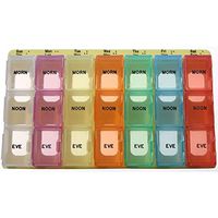 Extra Large 3-Compartment Weekly Vitamin & Pill Organizer Morn-NOON-EVE
