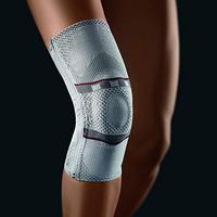 BORT Select GenuZip® Knee Brace 114390 Breathable Knit Compression Relieve Pain Swelling Arthritis ACL Injury, Miniscus Tear Made in Germany (3XLarge, Left, Silver)