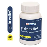 A+ Health Ibuprofen 200 Mg Softgels, Pain Reliever/Fever Reducer (NSAID), Made in USA, 80 Count