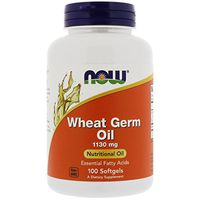 Wheat Germ Oil, 20 MINUM, 100 Sgels by Now Foods (Pack of 3)