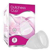Dutchess Reusable Menstrual Cup - Best Feminine Care Alternative Protection to Cloth Sanitary Napkins and Tampons (Pre-Childbirth/C-Section, 1x White/Clear)