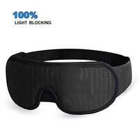 Sienon Sleep Mask, 3D Contoured Cup Sleeping Eye Mask for Women/Men, 100% Block Out Light, Zero Eye Pressure, Soft Comfortable Eye Shade Cover for Travel/Light Sleepers/Nappers/Yoga Meditation (black)