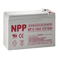 NPP NP12-10Ah Rechargeable 12V10Ah SLA Scooter Battery F2 Style Terminals
