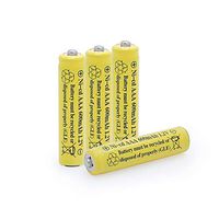 BAOBIAN 1.2v AAA 600mAh NICD Rechargeable Battery for Outdoor Solar Lights,Garden Lights, Remotes, Mice (Yellow 4 PCS)
