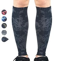 Beister 1 Pair Calf Compression Sleeves for Women & Men, Footless Shin Splint Leg Support Socks for Pain Relief, Recovery, Running, Travel, Cycling Nurse, X-Large