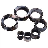 Ear gauges ear plugs Low Profile Silicone Ear ultra thin flesh tunnels 1 pair