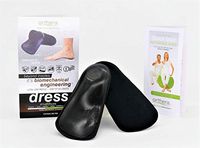 Orthera Ultra-Low Profile Dress Shoe Inserts for Women's Size:4.5-6 and Youth: 2.5-4 (Black)