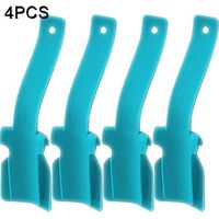 Lazy Shoes Helper for Easy to Wear Shoes, Perfect for Everyday Use Portable Shoe Lifting Helper for Men, Women and Kids, Sock Slider Handled Shoe Horn for Seniors, Elderly, Disabled(4pcs, Blue)