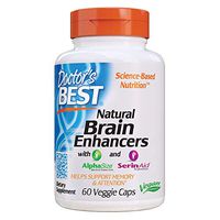 Doctor's Best Natural Brain Enhancers, Non-GMO, Vegan, Gluten Free, 60 Veggie Caps