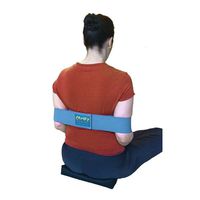 Comfy Shoulder Elastic Band - Ergonomic Pain Free Posture Shoulder Support Strap - Great Stretch Tool for Meditation, Exercises, Sitting or Standing by Natural Posture Solutions, LLC