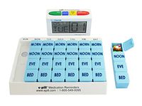 e-Pill 4 Alarm MedCenter Talk with 7 Day x 4 Compartments per Day Weekly Pill Organizer - Large