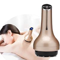 Electric Gua Sha Massage, Home Body Suction Machine Wireless Cupping Gravitation Massage Dredge Meridian Brush,Metallic