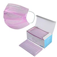 Peoplelovea Disposable 3-Ply Dustproof Face Facial Protective Breathable Mouth Cover Set Anti-Dust Earloop Comfortable (Pink)