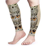 Calf Leg Compression Sleeve for Men Owls Travel Pain Relief Arm UV Protection Cover