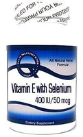 Natural Vitamin E with Selenium 400 IU/50 mcg 200 Capsules ^GLS